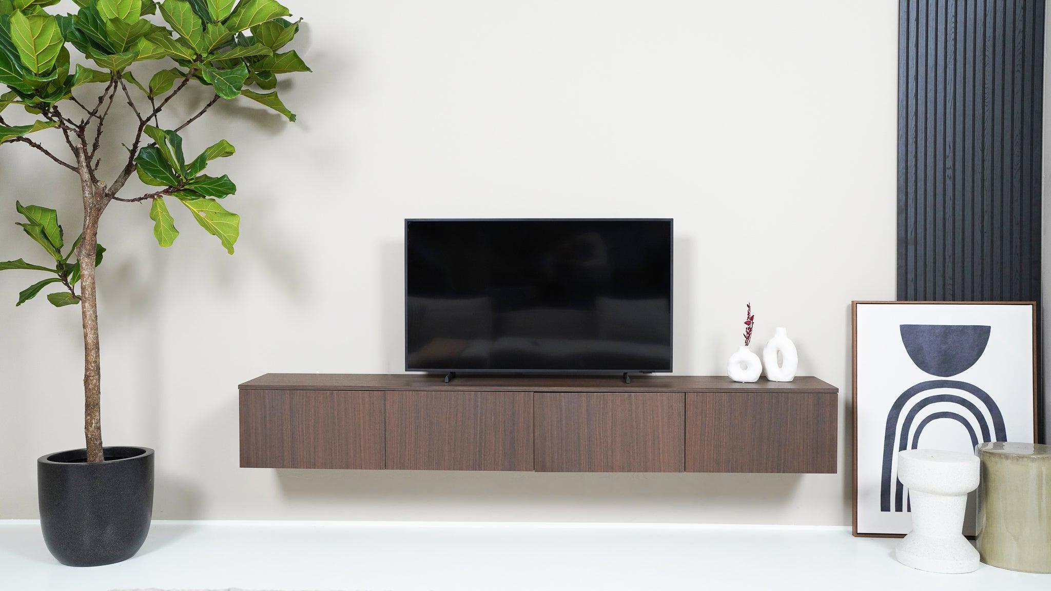 TV meubel - Eiken bruin (Noten) - 4 kleppen - {{ product.type }} - Kas20