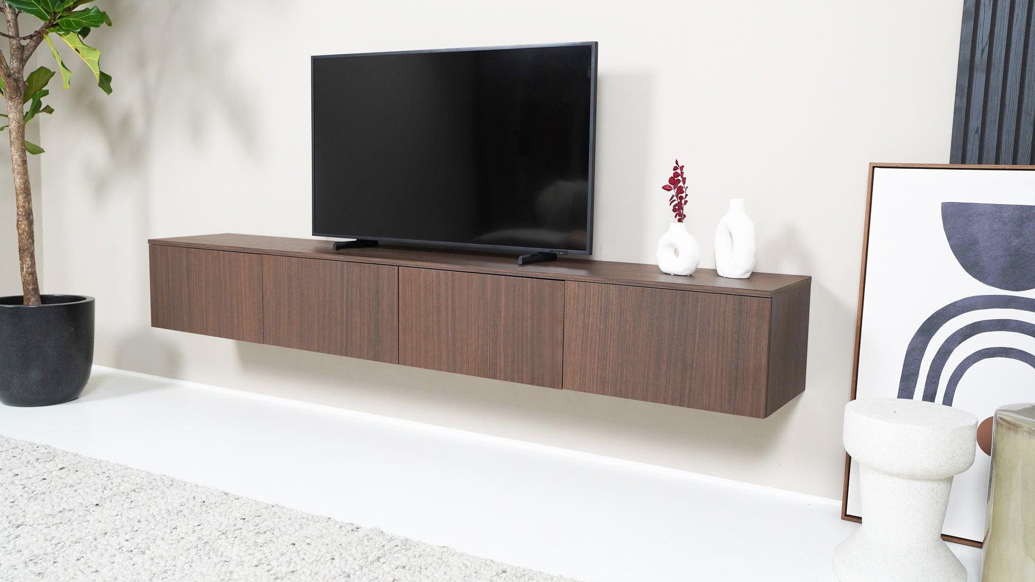 TV meubel - Eiken bruin (Noten) - 4 kleppen - {{ product.type }} - Kas20