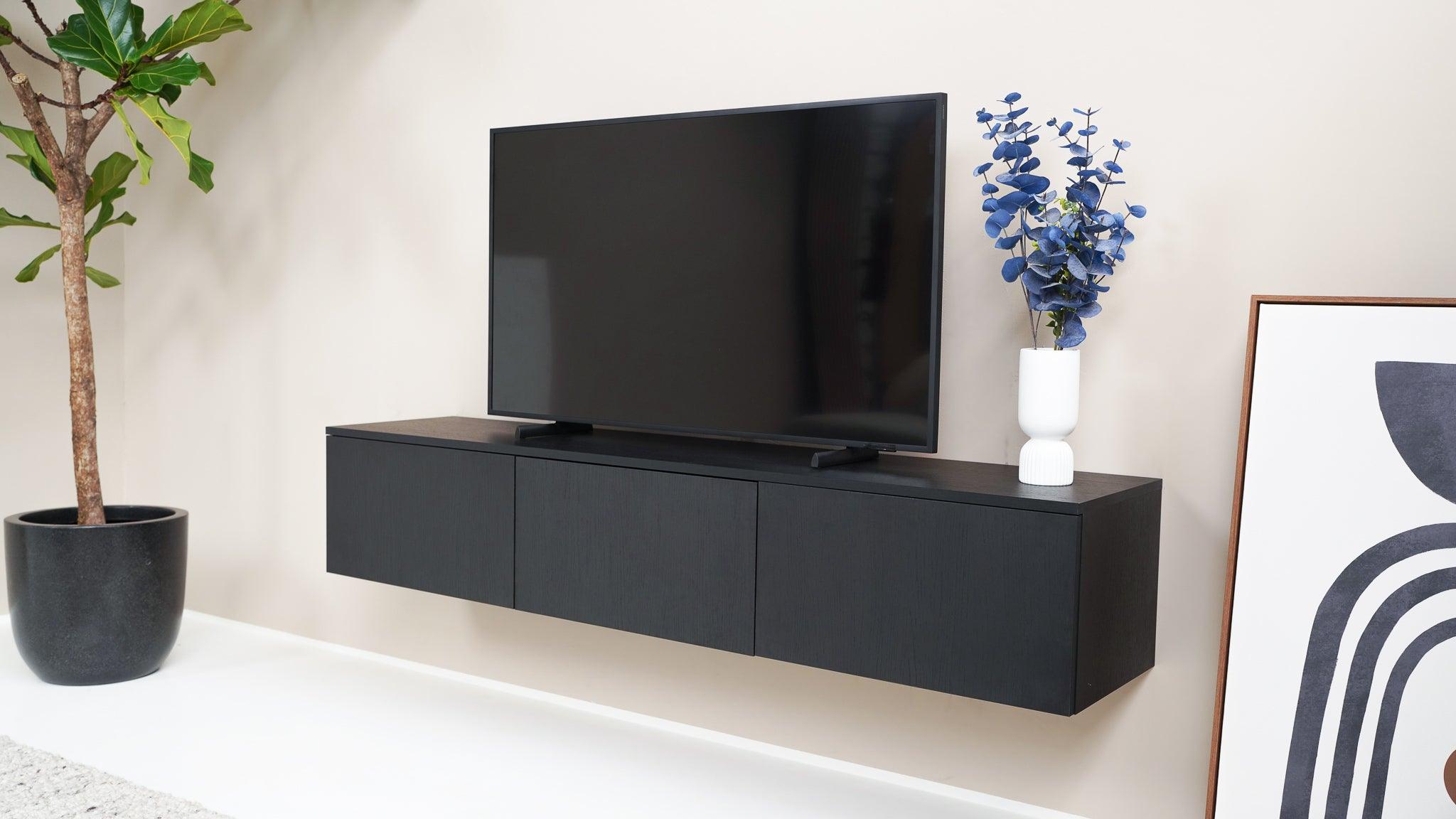 TV meubel - Eiken zwart- 3 kleppen - {{ product.type }} - Kas20