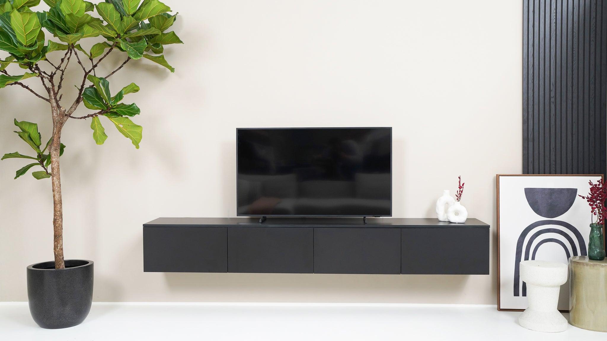 TV meubel - Zwart - 4 kleppen - {{ product.type }} - Kas20