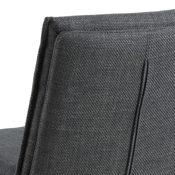 Eetkamerstoel Arthur - Basel Dark Grey - Draaibaar onderstel - {{ product.type }} - Kas20
