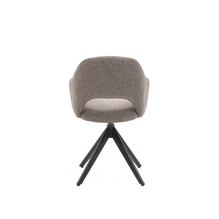 Eetkamerstoel Liam - Sneak Wood - Hout smoked Draaibaar onderstel - {{ product.type }} - Kas20