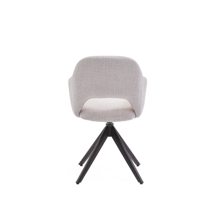 Eetkamerstoel Liam - Oasis Naturel - Hout smoked Draaibaar onderstel - {{ product.type }} - Kas20