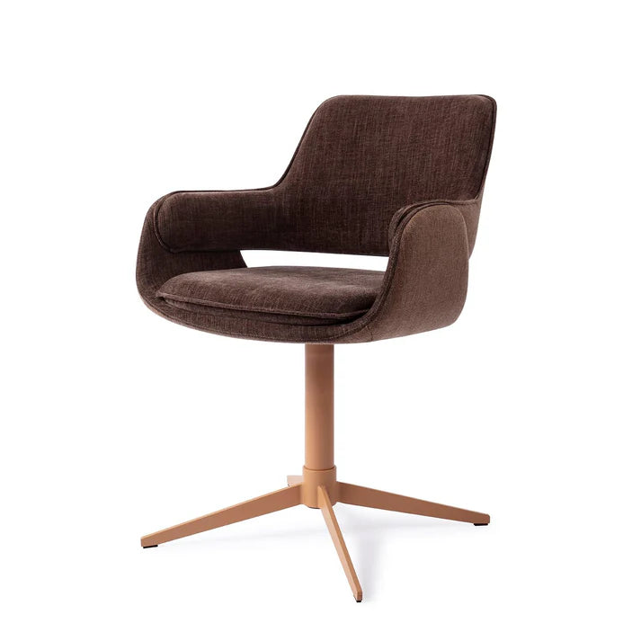 Oketo Chestnut Chase Eetkamerstoel - Draaibaar - {{ product.type }} - Kas20