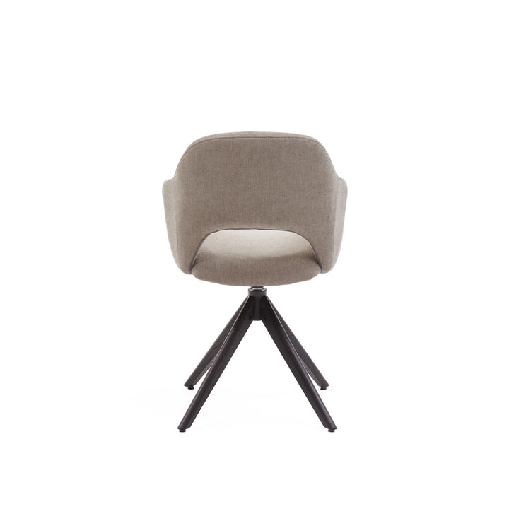 Eetkamerstoel Liam - Guard Eucalyptus - Hout smoked Draaibaar onderstel - {{ product.type }} - Kas20