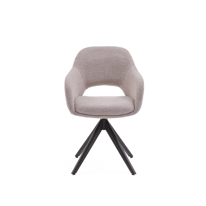 Eetkamerstoel Liam - Alpine Naturel - Hout smoked Draaibaar onderstel - {{ product.type }} - Kas20