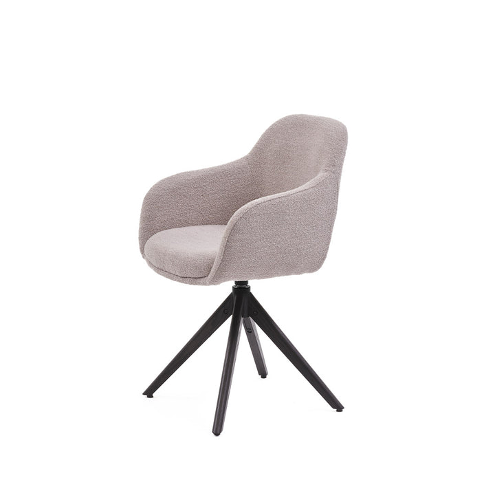 Eetkamerstoel Liam - Alpine Naturel - Hout smoked Draaibaar onderstel - {{ product.type }} - Kas20
