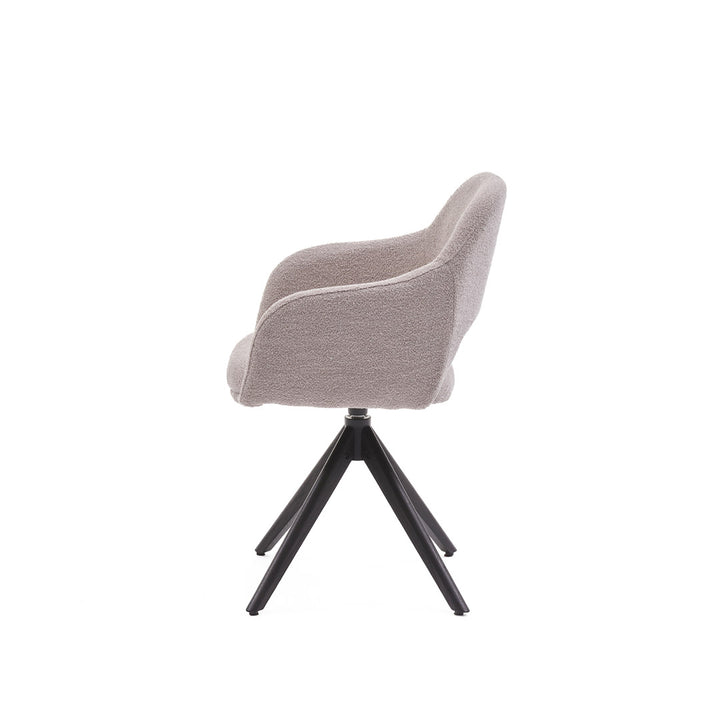 Eetkamerstoel Liam - Alpine Naturel - Hout smoked Draaibaar onderstel - {{ product.type }} - Kas20