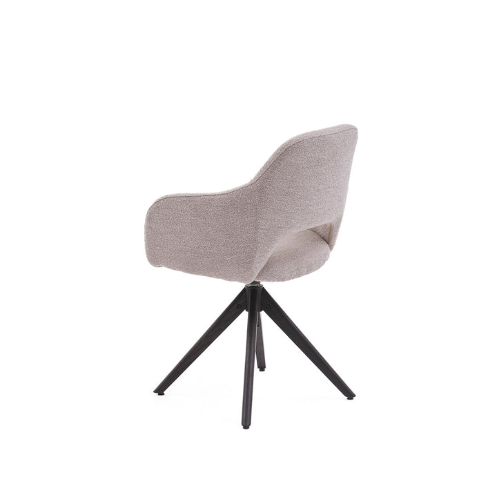 Eetkamerstoel Liam - Alpine Naturel - Hout smoked Draaibaar onderstel - {{ product.type }} - Kas20