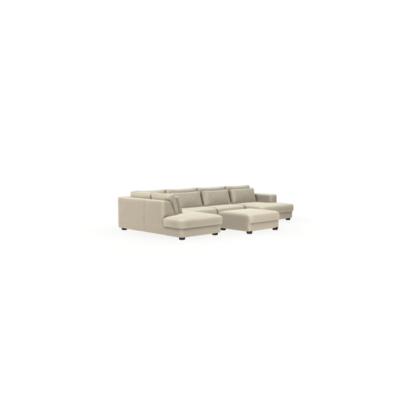 Bank Micha Levis 2 - 3 Zit Chaise Divan Rechts - {{ product.type }} - Kas20