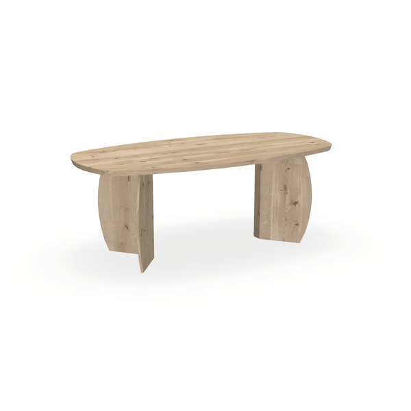 Eettafel Eiken Naturel - Ovaal Deens - Maan Buiten - {{ product.type }} - Kas20
