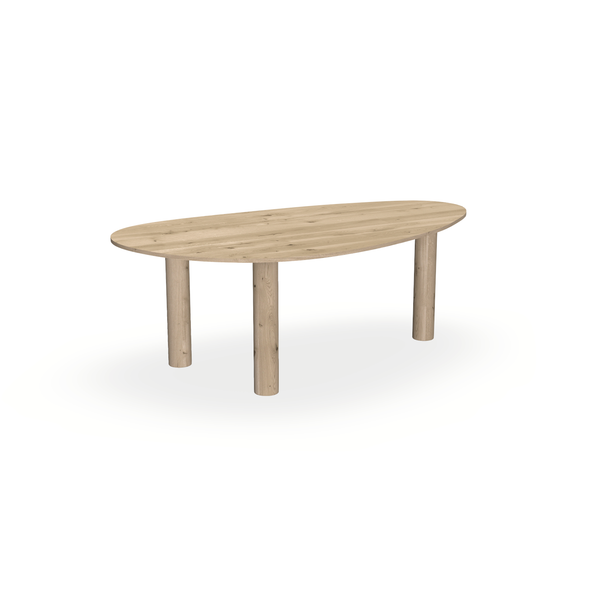 Eettafel Eiken Naturel - Kiezel A - Columbus - {{ product.type }} - Kas20