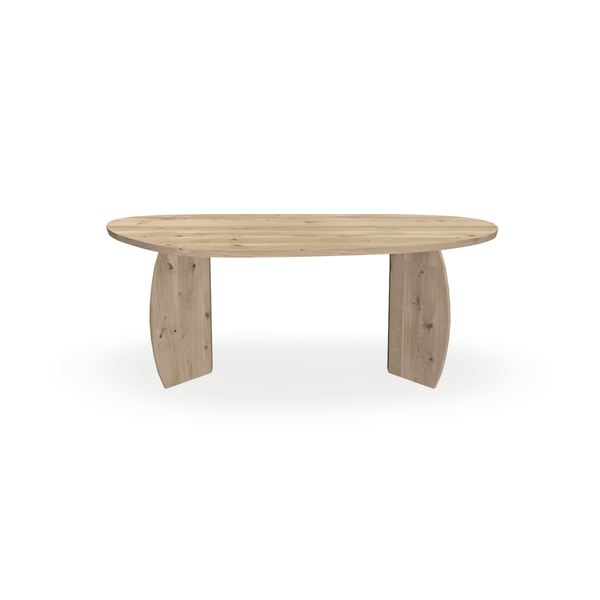 Eettafel Eiken Naturel - Organisch B - Maan Buiten - {{ product.type }} - Kas20