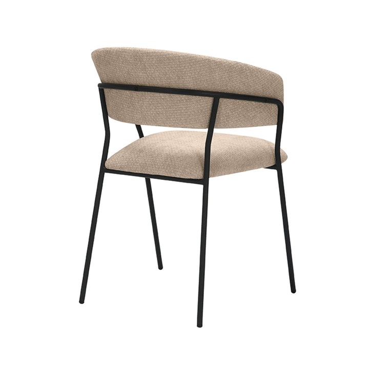 Eetkamerstoel Ombra - Clay - Elite - Black Frame (set van 4) - {{ product.type }} - Kas20