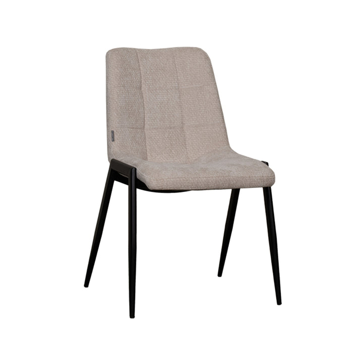 Eetkamerstoel Soleil - Naturel - Elite - Black Frame (set van 2) - {{ product.type }} - Kas20