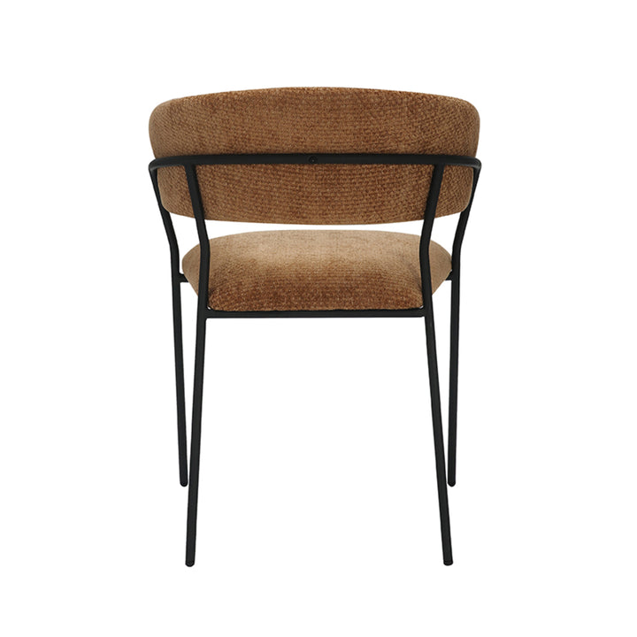 Eetkamerstoel Ombra - Cognac - Elite - Black Frame (set van 4) - {{ product.type }} - Kas20