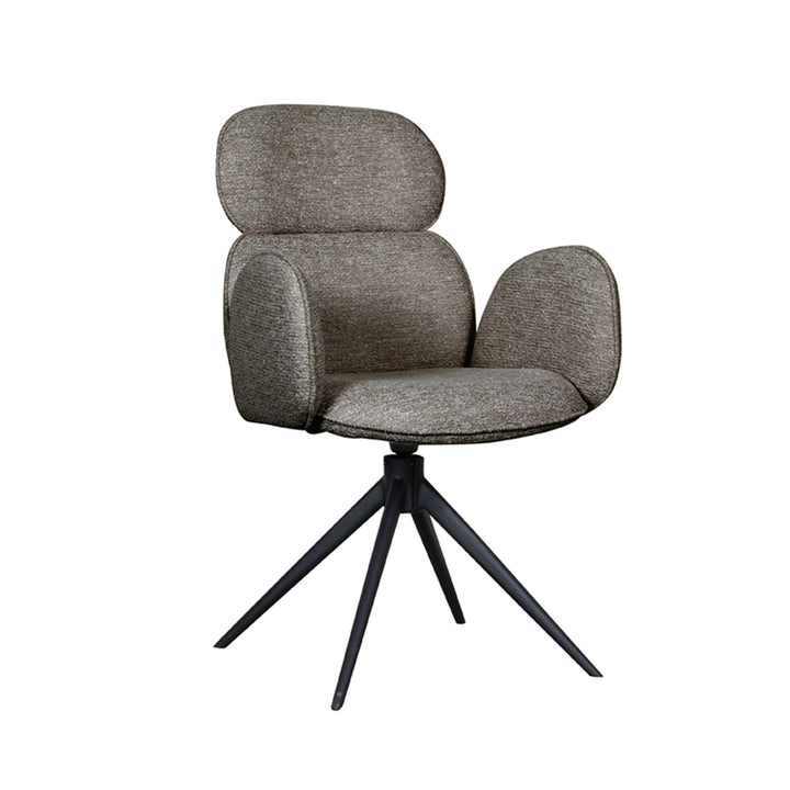 Eetkamerstoel Vadim - Truffel grijs - Boucle (set van 2) - {{ product.type }} - Kas20