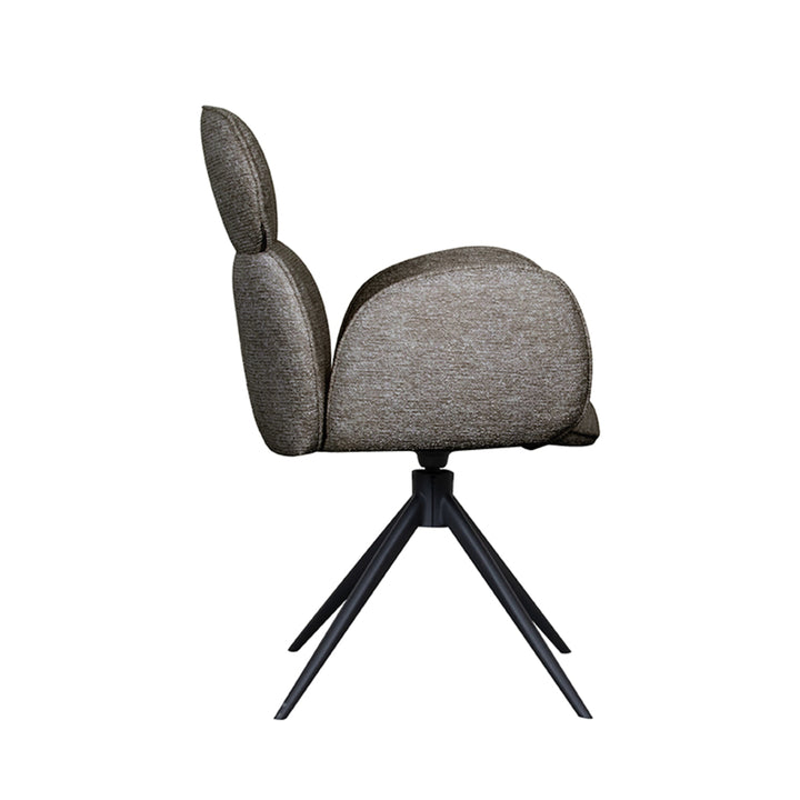 Eetkamerstoel Vadim - Truffel grijs - Boucle (set van 2) - {{ product.type }} - Kas20