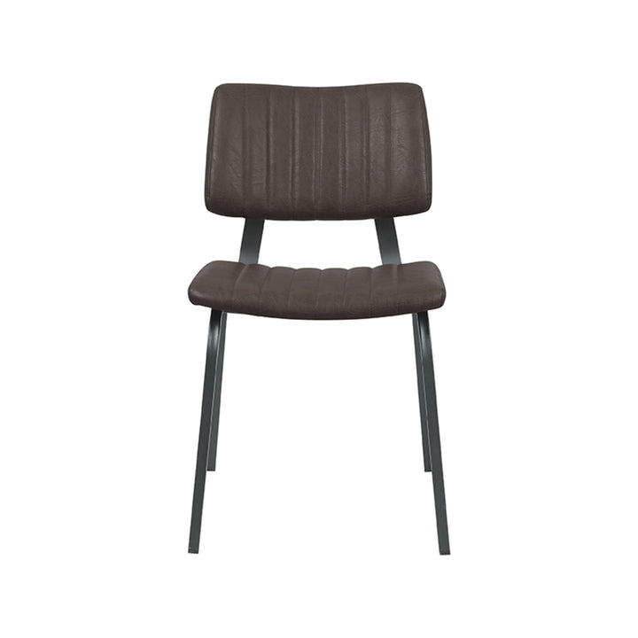 Eetkamerstoel Gioioso - Donkerbruin - PU-Leder (set van 2) - {{ product.type }} - Kas20