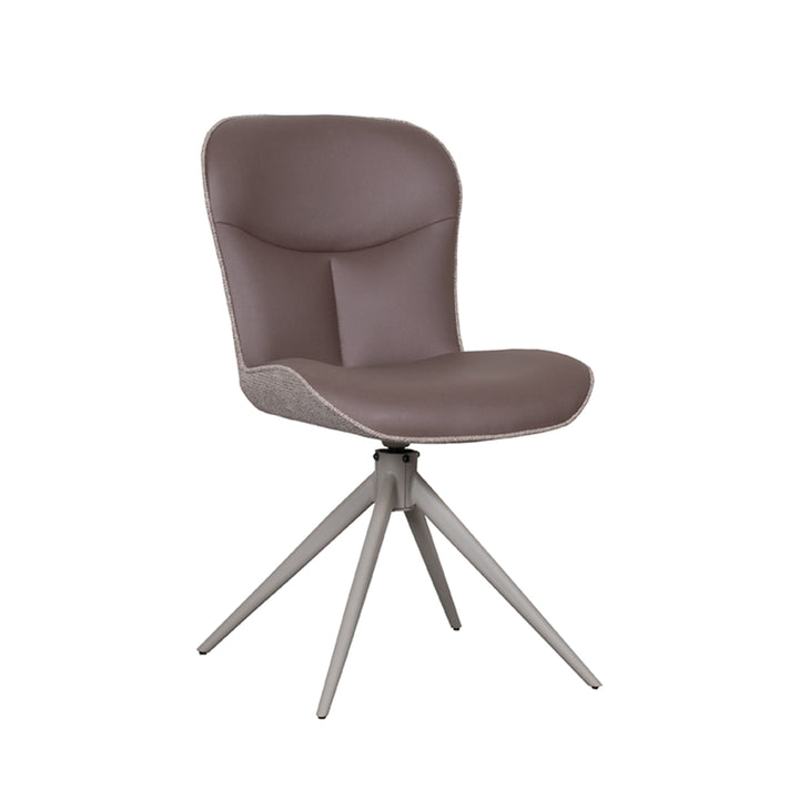 Eetkamerstoel Thaddeus - Bruin - Microfiber (set van 2) - {{ product.type }} - Kas20