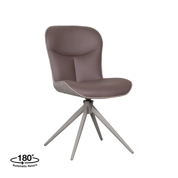 Eetkamerstoel Thaddeus - Bruin - Microfiber (set van 2) - {{ product.type }} - Kas20