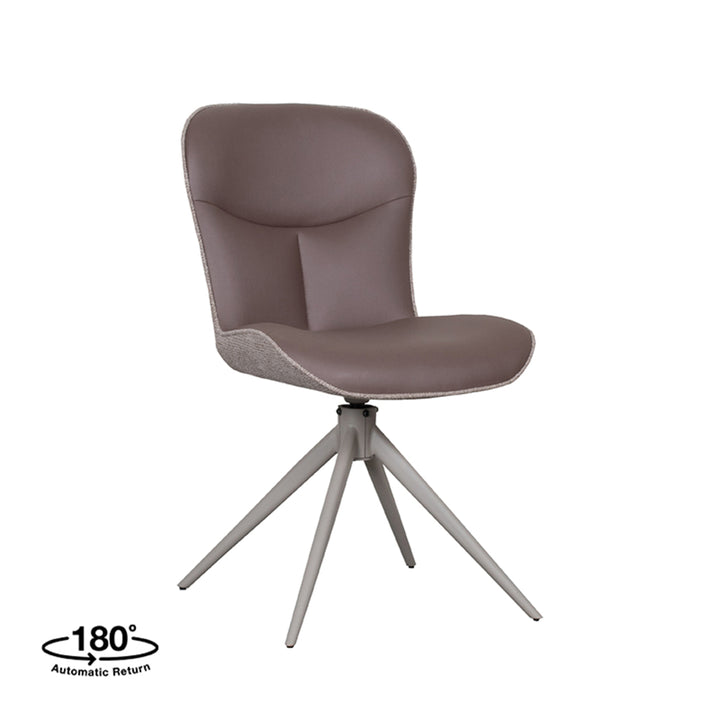 Eetkamerstoel Thaddeus - Bruin - Microfiber (set van 2) - {{ product.type }} - Kas20