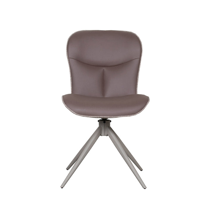 Eetkamerstoel Thaddeus - Bruin - Microfiber (set van 2) - {{ product.type }} - Kas20
