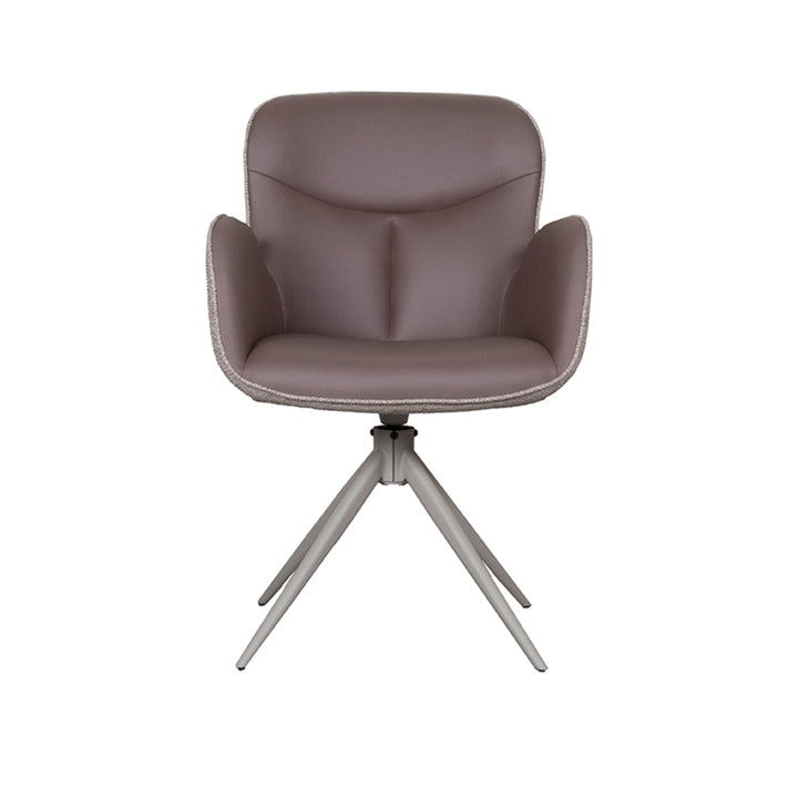 Eetkamerstoel Lucien - Bruin - Microfiber (set van 2) - {{ product.type }} - Kas20