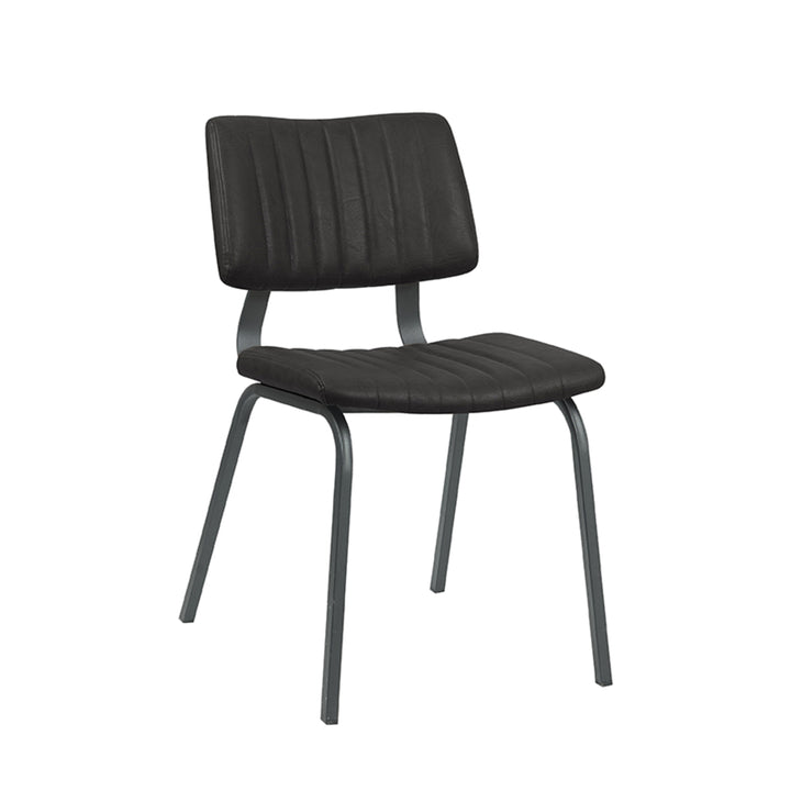 Eetkamerstoel Gioioso - Zwart - PU-Leder (set van 2) - {{ product.type }} - Kas20