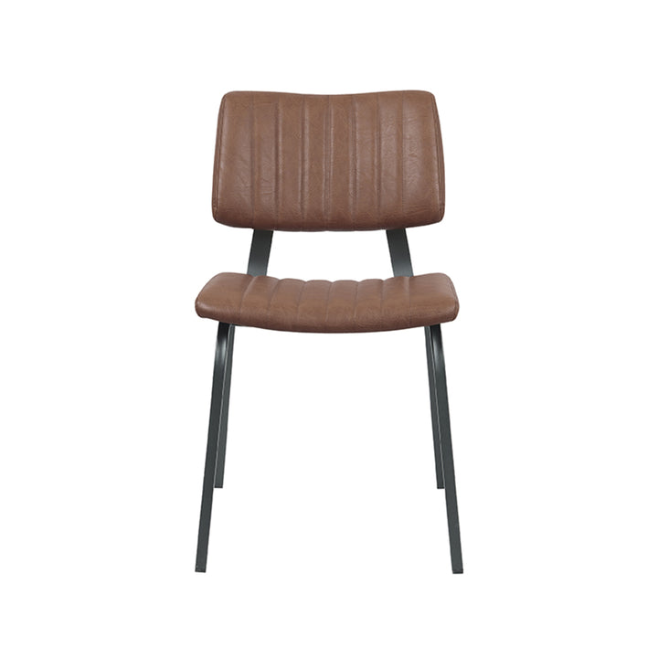 Eetkamerstoel Gioioso - Bruin - PU-Leder (set van 2) - {{ product.type }} - Kas20