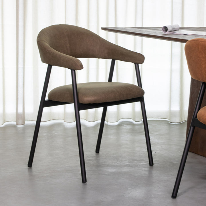 Eetkamerstoel Amara - Moss - Micro Suede (set van 2) - {{ product.type }} - Kas20