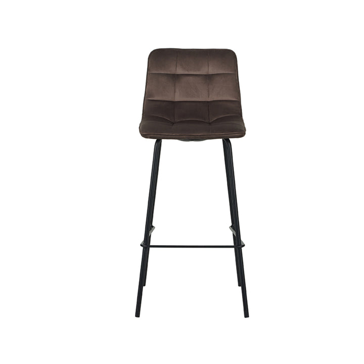 Barkruk Brio - Taupe - Fluweel (set van 2) - {{ product.type }} - Kas20