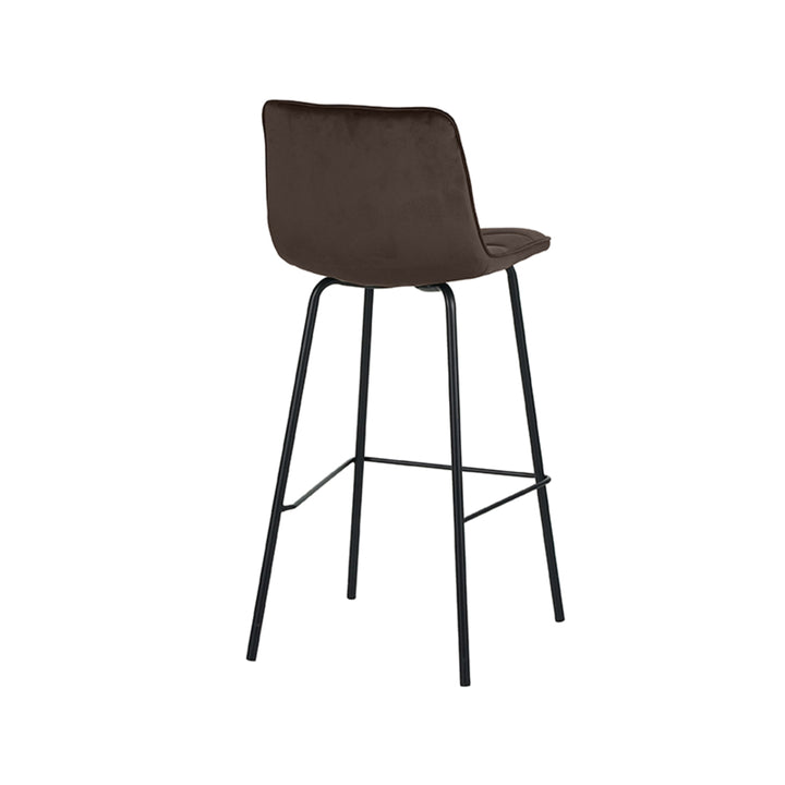 Barkruk Brio - Taupe - Fluweel (set van 2) - {{ product.type }} - Kas20