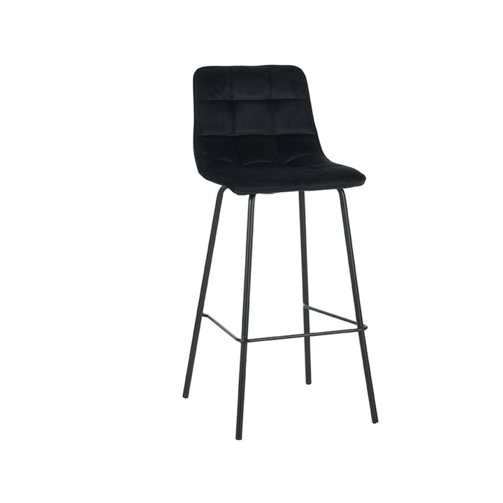 Barkruk Brio - Zwart - Fluweel (set van 2) - {{ product.type }} - Kas20
