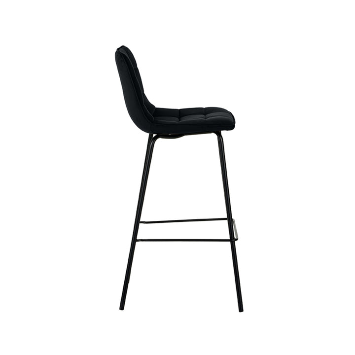 Barkruk Brio - Zwart - Fluweel (set van 2) - {{ product.type }} - Kas20