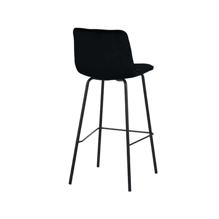 Barkruk Brio - Zwart - Fluweel (set van 2) - {{ product.type }} - Kas20
