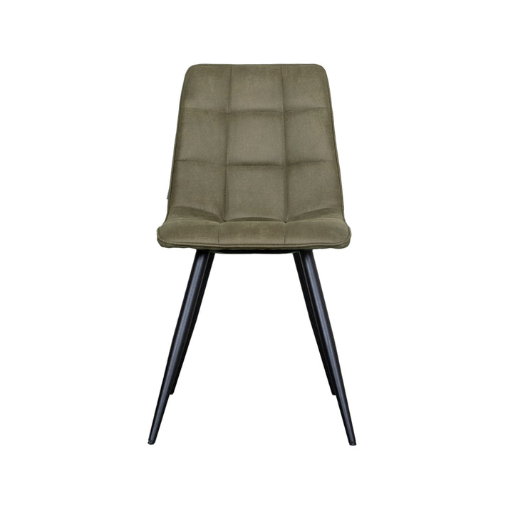 Eetkamerstoel Brio - Moss - Micro Suede - Black Frame (set van 4) - {{ product.type }} - Kas20