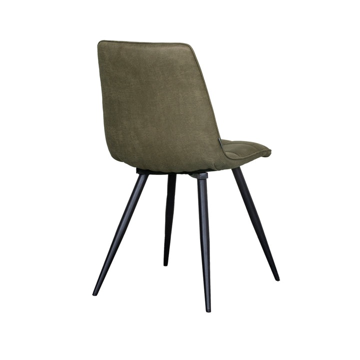 Eetkamerstoel Brio - Moss - Micro Suede - Black Frame (set van 4) - {{ product.type }} - Kas20