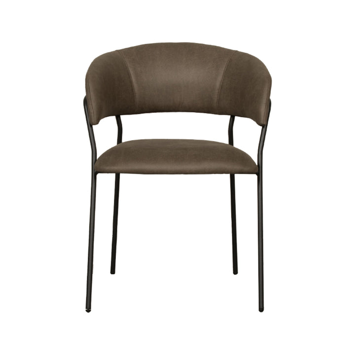Eetkamerstoel Ombra - Moss - Micro Suede - Black Frame (set van 4) - {{ product.type }} - Kas20