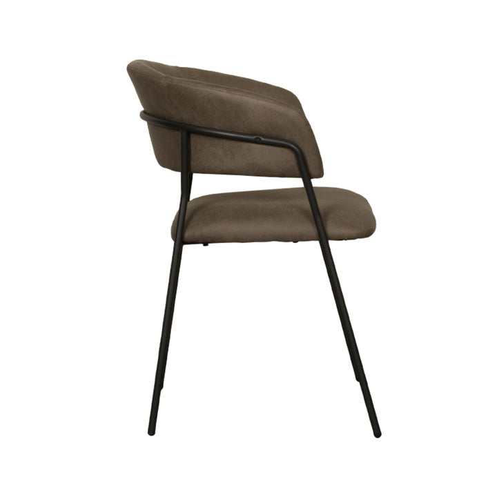 Eetkamerstoel Ombra - Moss - Micro Suede - Black Frame (set van 4) - {{ product.type }} - Kas20