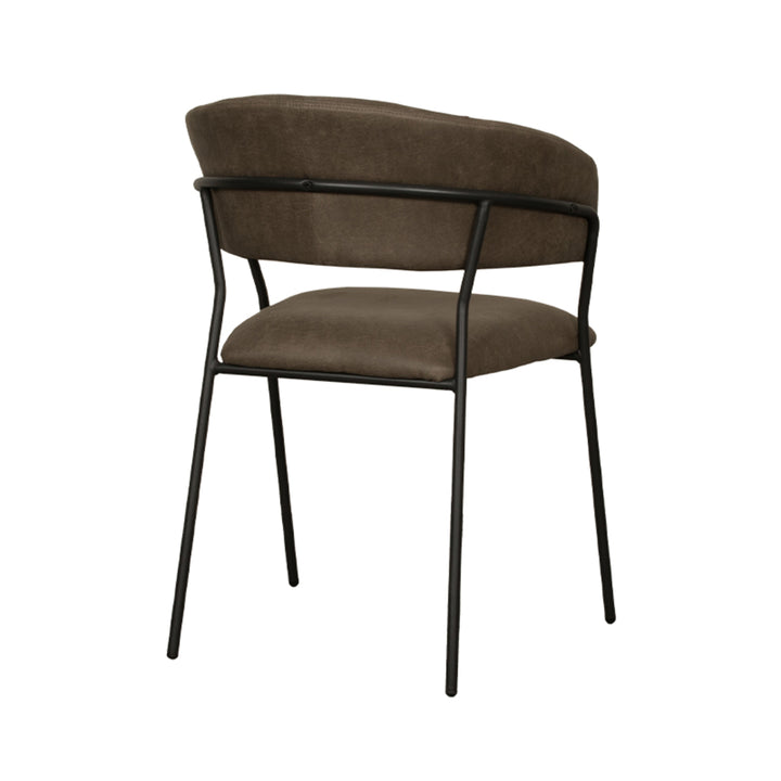 Eetkamerstoel Ombra - Moss - Micro Suede - Black Frame (set van 4) - {{ product.type }} - Kas20