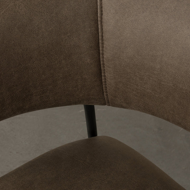 Eetkamerstoel Ombra - Moss - Micro Suede - Black Frame (set van 4) - {{ product.type }} - Kas20