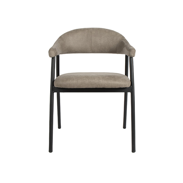 Eetkamerstoel Amara - Taupe - Micro Suede (set van 2) - {{ product.type }} - Kas20