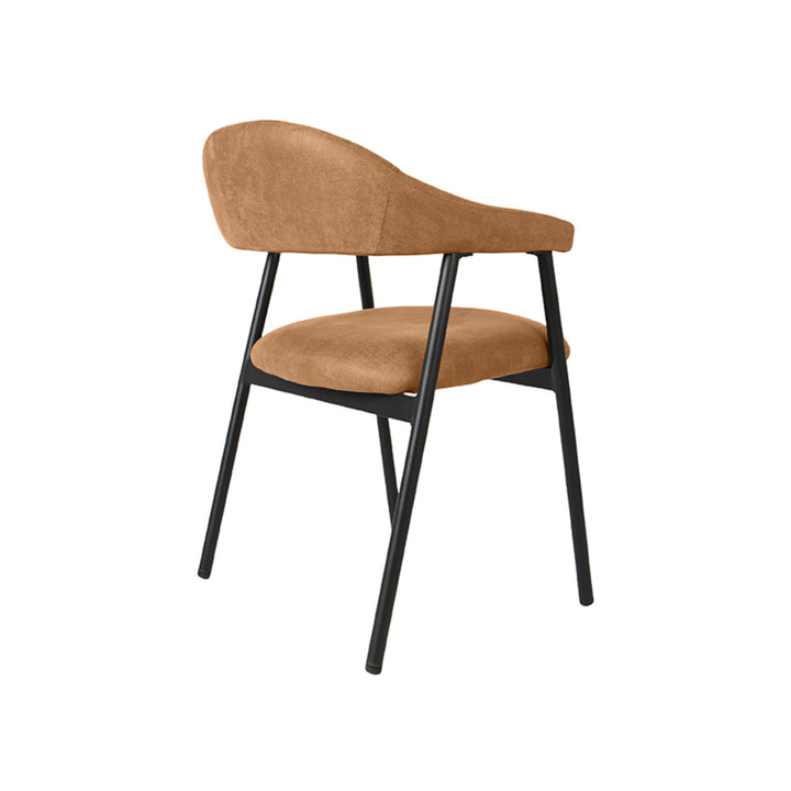 Eetkamerstoel Amara - Cognac - Micro Suede (set van 2) - {{ product.type }} - Kas20