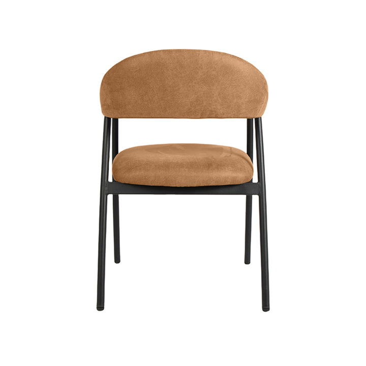 Eetkamerstoel Amara - Cognac - Micro Suede (set van 2) - {{ product.type }} - Kas20