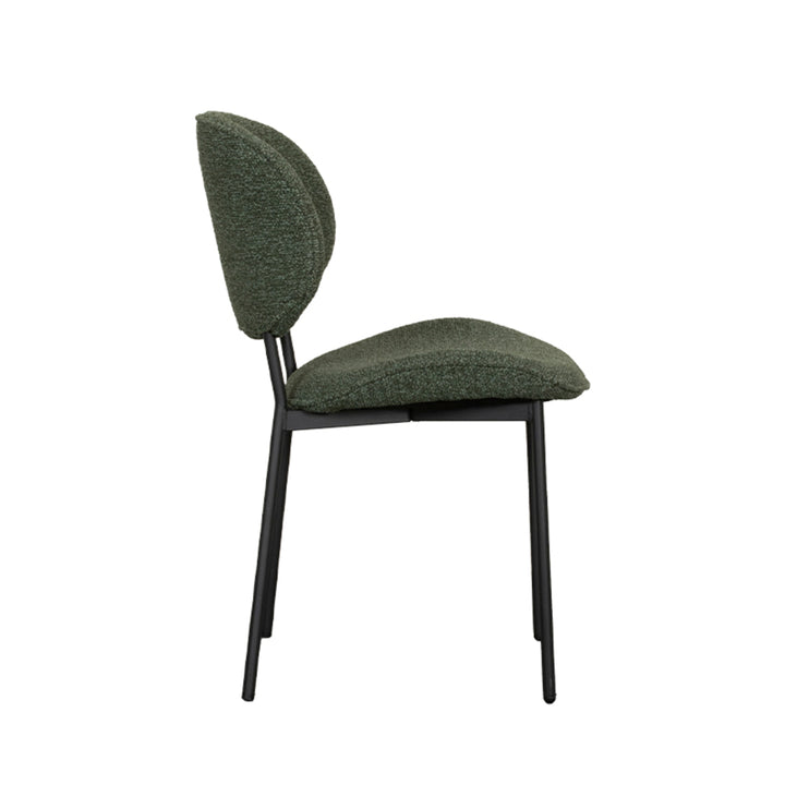 Eetkamerstoel Solstice - Forest - Boucle - Black Frame (set van 2) - {{ product.type }} - Kas20