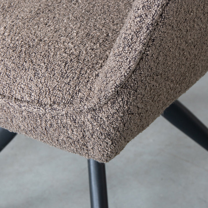 Eetkamerstoel Florenz - Bruin - Boucle (set van 2) - {{ product.type }} - Kas20