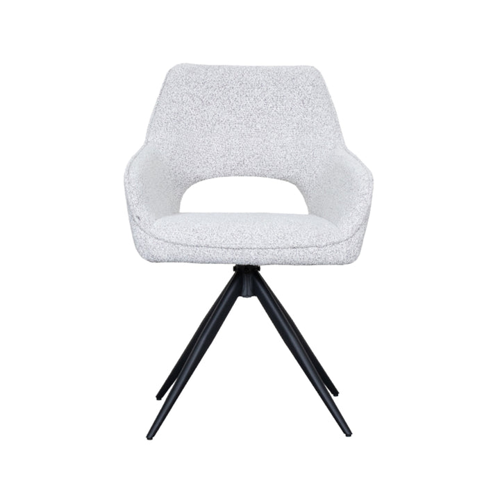 Eetkamerstoel Florenz - Wit - Boucle (set van 2) - {{ product.type }} - Kas20