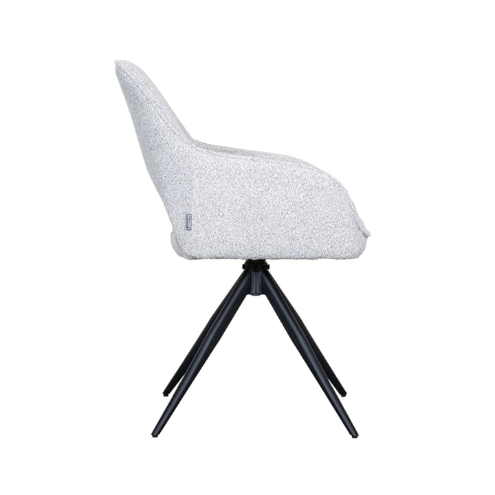 Eetkamerstoel Florenz - Wit - Boucle (set van 2) - {{ product.type }} - Kas20
