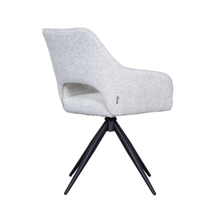 Eetkamerstoel Florenz - Wit - Boucle (set van 2) - {{ product.type }} - Kas20